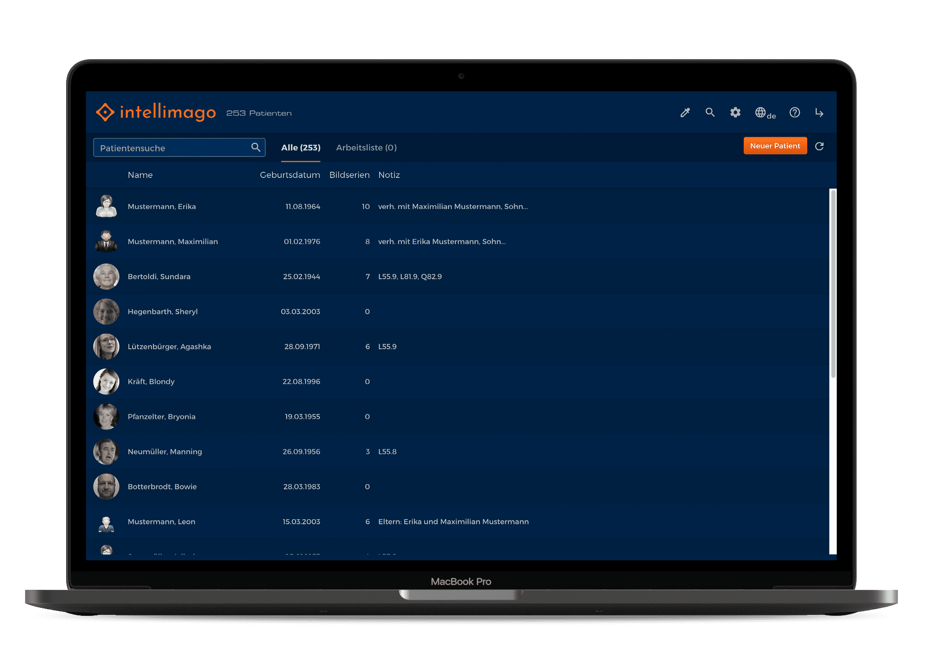 intellimago Dashboard-Vorschau
